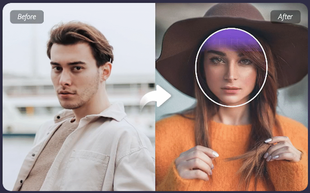 Magic of AI Face Swapping