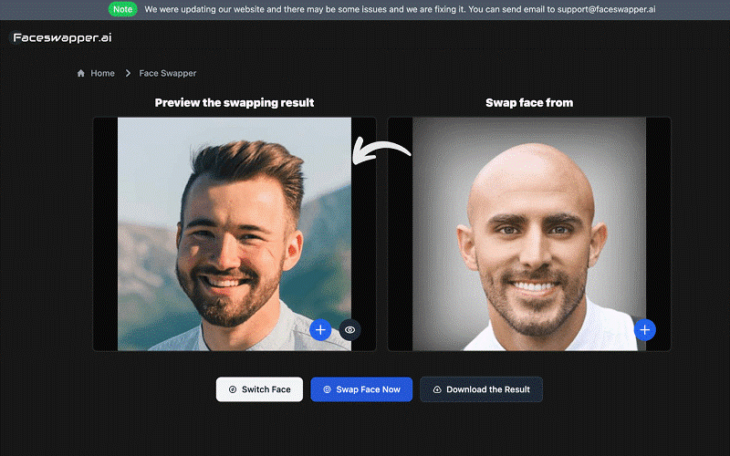 Magic of AI Face Swapping